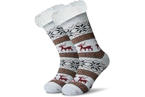 JARSEEN Termiche Antiscivolo Calzini ultra Morbidi Caldo Termici Calzini Invernali Natale Calze Capodanno Regalo Donna Uomo