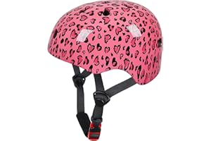 MHJY Casco Bici Bambino Casco Bicicletta Bambina Protezioni Della Testa per Skateboard Skate Moto Monopattino Regolabile per Ragazze e Raga