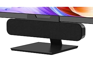 ADELGO PC Lautsprecher USB, Portable Computer Lautsprecher für PC, Desktop, Laptop, Mini Soundbar Speakers mit Clip-On-Design für Monitor, Plug and Play