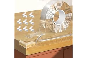 Xerteam - Protector de bordes para bebé, 3 metros, con 8 bandas protectoras de esquinas autoadhesivas, protección de bordes de mesa para nevera, mesa, armario, muebles de mesa de cristal