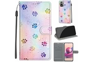 TOMYOU Funda para Xiaomi Redmi Note 10 4G / Note 10S, Redmi Note 10 4G Libro de Cuero con Tapas y Cartera, PU Cuero Flip Carcasa Fundas Móvil de Tapa Libro para Xiaomi Redmi Note 10 4G / Note 10S