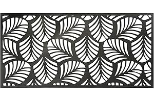 ACEROPANEL Chapa Perforada Decorativa de Hierro | Panel Metálico Hierro en Crudo | 2000x1000 mm | Ideal para Decoración de exteriores | Vallas, Celosías, Paredes, Balcones, Jardines | Mod. 38