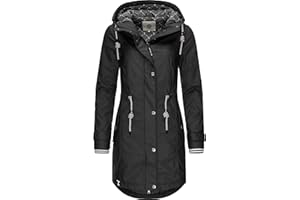 Peak Time Damen Regenjacke Regenmantel Jacke wasserdicht mit Kapuze L60042 XS-5XL