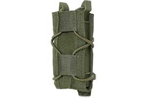 Gunyoo Astuccio per caricatore 9 mm Porta caricatori universale tattico Softshell regolabile con clip Molle per un facile posizionamento e rimozione