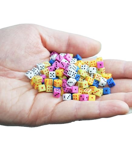 Dadi Acrilici Vuoti 10 Facce – Kit 8 Pezzi Per Giochi E Fai Da Te, Idee Regalo Creative Per Bambini E Adulti