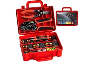 PEBA Connettori Elettrici Impermeabili per Auto, Kit di Connettori per Cavi Elettrici Automobilistici, 1/2/3/4/5/6 poli Connettori Maschio e Femmina con Strumento di Crimpatura a Cricchetto