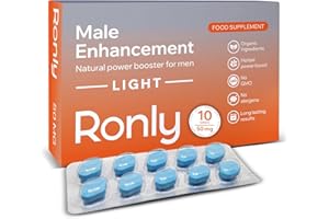 Ronly Light – 10 Tablets 50mg | Powerful Herbal Supplement for Men | Enhances Strength, Energy & Endurance | Fast-Acting Men’s Vitality & Performance Pills with Ginseng & Ashwagandha | UK Made
