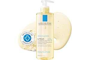 ‎LA ROCHE-POSAY La Roche-Posay Lipikar Dusch- & Badeöl AP+, Rückfettendes Dusch- und Badeöl bei sehr trockener und zu Neurodermitis neigender Haut, Juckreizmildernd, Hautberuhigend und Feuchtigkeitsspendend, 400 ml