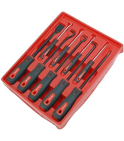 6PC Extra Long Pick Hook O Ring Seal Pliers Removal Tool Set - Pick Hook Piers And Seal Removal Tool