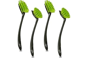 ‎HAUSFELDER Hausfelder Spülbürsten 4er Set Basic - Spülbürste rund und Geschirrbürste lang in Anthrazit Schwarz (4er Set)