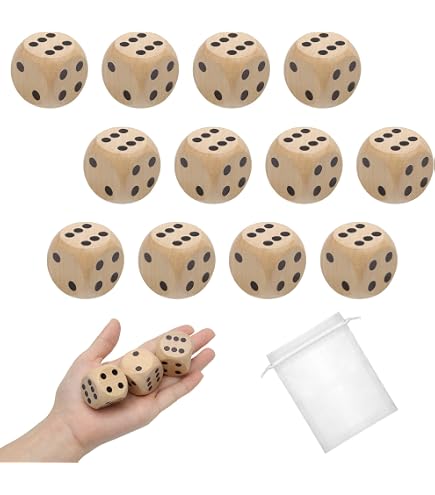 Dado d6 18mm legno simboli matematici (tipo 3 Dado d6 18mm legno simboli matematici (tipo 3