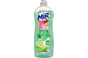 ENTRETIEN Mir Vaisselle Secrets du Monde Cuba – Liquide Vaisselle – Menthe Citron Vert – 750 mL