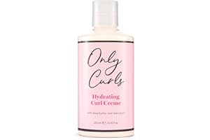 Only Curls Hydrating Curl Crème, 250ml, Curly Hair Product, Curl Enhancer & Control, Hydrating, Leave-in Styling Cream, Soft, Defined, Frizz-Free Curls, Vegan & Cruelty Free, For All Curly Hair Types