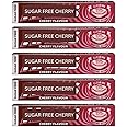 Cherry Menthol Action Sugar Free Cough Sweets 32g (Pack of 5 Bars) Soothing Sore Throat Relief