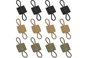 ZARADU Accessoire Système Gilet Sac à Dos Tactique,Accessoires De Sacs à Dos De Gilets Tactiques,Molle Accessoires,12 par Paquet (4 Noir,4 Kaki,4 Vert Armée)