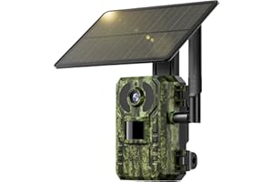 SEHMUA Cámara de vigilancia con batería exterior con 128 tarjetas