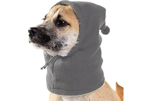 NIESEL Beruhigende Hundehaube, Hunde-Snood-Kopfwickel | Lärmschutz-Hundemützen Leise Ohren Für Hunde, Wintermütze Mit Ohrenschutz Für Hunde,Lärmschutz-Hundemützen Dicker Warmer Wintermützen-Hundeohrschutz