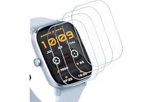 Carantee 4 Stück TPU Schutzfolie für Panzerglas für Amazfit GTS 2 Mini, HD Klar Fingerabdruck-ID Displayschutzfolie, 9H Kratzfest Schutzglas Panzerglasfolie, 3D Full Screen, Panzer Schutz Glas Folie