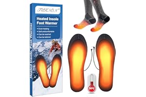 TUKNON Solette Riscaldate,Scaldapiedi,Solette Termiche,Solette Riscaldate Ricaricabili,Solette Riscaldanti Ricaricabili USB,Scaldapiedi,Solette Riscaldabili,Scaldapiedi USB,Soletta Tagliabile,Lavabile,35-45