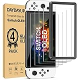 [4 Pièces] Daydayup Verre Trempé Compatible avec Nintendo Switch OLED Modèle 7 Pouces Modèle 2021, avec Kit Installation Offe