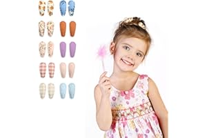 GODNEEI 20 Stk Mini Haarspangen Kinder, Stoff Haarspangen Mädchen, Mehrfarbig Baby Haarspangen, Leichte und Nicht Beschädigende Haarspangen Baby