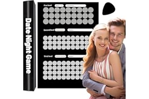 Jadyon The Love Game da grattare, 100 Dates Scratch Off Poster, Lista dei Desideri di Coppia gioco, carta nera, per coppie, regali di San Valentino, poster da parete, regalo per te e per te.