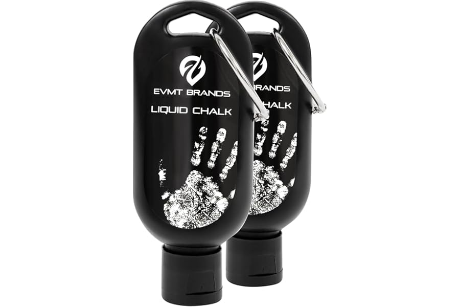EVMT Brands Liquid Chalk, Mess-Free Gym Chalk for Weightlifting, Gymnastics, Rock Climbing, Dancing. Sweat-Resistant and Long Lasting for Stronger Grip.