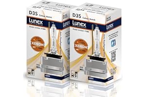 Lunex D3S HID Headlight Lamp Xenon Replacement Bulbs (4300K)
