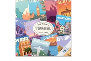 Grupo Erik Wall Calendar 2026 - Travel Calendar 2026 | Square 30 x 30 cm - 12 x 12 inches Wall Planner, Family Planner Month To View | Travel Gifts For Friends