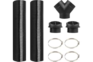 DOCAS Conduit de tuyau de chauffage automatique de 75mm Y Pièce+ sortie d'air chaud + colliers de serrage pour le chauffage de stationnement Diesel Webasto Eberspacher