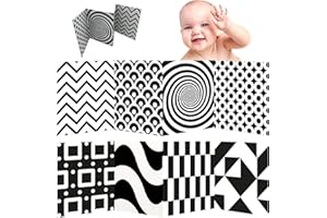 REPEAK Baby Sensory Board (0–6 Months) – Black & White High-Contrast Visual Toy for Newborn Visual Development