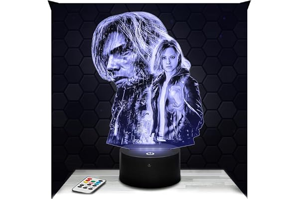 Lampephoto.fr - Lampe 3D Resident E. Décoration, Jeux vidéos, Gaming, Idée Cadeau Homme Femme, Objet Veilleuse Adulte Déco Chambre, Idee Cadeau Noel Homme Femme Original, Effet Hologramme 3D
