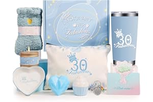 DORBOKER 30st Birthday Gifts for Women, Happy 30st Birthday Pamper Gift for Her, 30 Year Old Girl Birthday Gifts,Birthday Hamper Box for Best Friend Sister Wife, Personalised 30st Birthday Presents