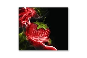 CANVASFLY 60x52cm - Herdabdeckplatte, Herdabdeckung für Glaskeramik-Kochfelder, Gehärtetes Glas, 60x52cm, mehrfarbig, Schneideplatte