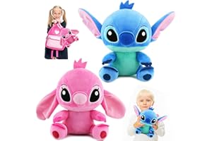 BYTLXM Peluche Stitch, 2pcs Stitch Giocattoli di Peluche, Stich Bambola di Peluche per Bambini Adulti e Fan Compleanno Regali