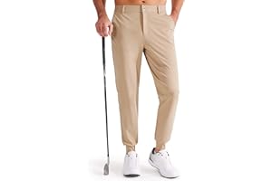 Libin Pantalón de Golf para Hombre Jogging Pantalones Chandal Elásticos en 4 Direcciones Trabajo Deportivos Casuale con Bolsillo