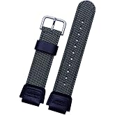 Casio Sgw300 / Casio Ae1000 Saat Uyumlu Haki Renk Kumaş Tekstil Saat Kordonu Kayışı SGW300