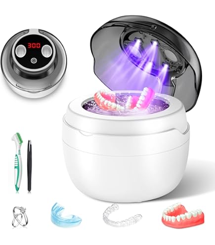 Pulitore UV Ad Ultrasuoni Per Protesi Dentarie, Fermo ... - Fruugo - Foto 4