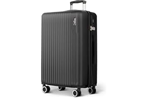LUGG 28inch Vacay Suitcase ABS Luggage with TSA Indent Lock, Aluminium Trolley Handle, 360° Spinner Wheels, Water-Resistant & Durable Material - Airline Compatible (75 x 30 x 49cm)