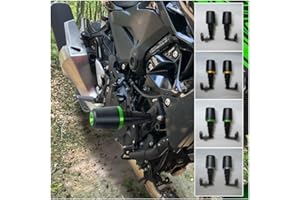 FAYEDENICY Paratelaio in alluminio per moto Paramotore Paramotore Anti Crash Pad Carenatura Kit protezione laterale per Ka.wasaki Ninja400 Ninja 400 Z400 Z 400 Z-400 2019 2020 2021 2022 2023 19-23 (verde)