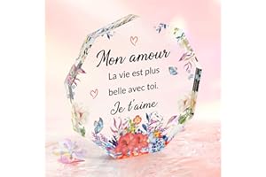 RATIFYALE Cadeau Couple Amoureux Cadeau Copine Amour Acryliques Cadeau pour Sa Copine Cadeau Amoureux Cadeau Mariage Couple Idee Cadeau Couple Anniversaire Cadeau Amoureux pour Femme Cadeau Anniversaire Couple