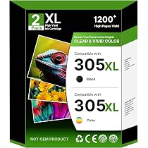 305XL Cartucce Alta Capacità Sostituzione per Cartucce HP 305 Nero e Colore, Multipack Compatibile con HP Deskjet 2720e - DeskJet 2820e 2700 2710e Deskjet Plus 4100 4220e Envy 6000 6020e (2er-Pack 305XL Cartucce Alta Capacità Sostituzione per Cartucce HP 305 Nero e Colore, Multipack Compatibile con HP Deskjet 2720e - DeskJet 2820e 2700 2710e Deskjet Plus 4100 4220e Envy 6000 6020e (2er-Pack
