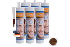 TRIPLESIL GP Mastic Silicone-Haute Température 6x 310 ml-Étanchéité Sanitaire et Extérieure-Idéal pour Intérieur et Extérieur- joint salle de bain-Sanitary Silicone sealant for indoor &outdoor use,(brun)