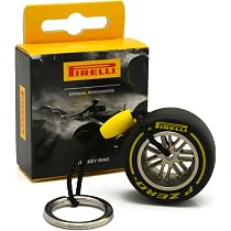 Pirelli F1 Tyre Keyring / Car Pendant Gift - 13 Design Options, Rubber Material, Detachable Keyring, UK Seller Fast Delivery