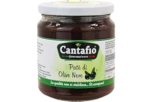 Cantafio Gourmet Patè di Olive Nere sott'olio vaso da 280g | Sapori di Calabria