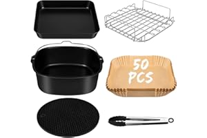 BISNIE Accessoires pour friteuse à air uniquement pour COSORI 5,5L, Accessoires pour friteuse sans huile Carré électrique, Accessoires pour air fryer airfryer