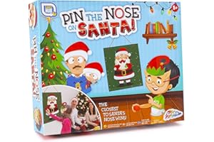 GAMES HUB Pin The Nose on Santa Christmas Party Game for Kids