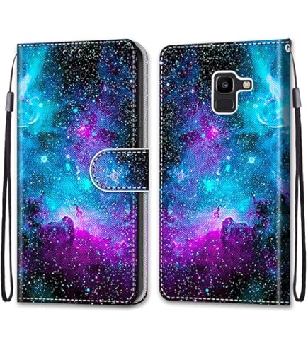 Funda Libro Lujo 360° Para Samsung A8 2018 Y S9 - TPU Flexible Y Ecopiel, Protectora