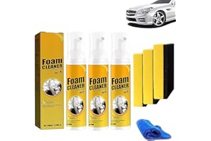 Pnedeodm Nettoyant en Mousse Magique pour Voiture, Nettoyant en Mousse Polyvalent Neat Freaks, Nettoyant en Mousse Tout Usage sans rinçage, Spray de Restauration de Voiture Neat Freaks (3Pcs,30ML)