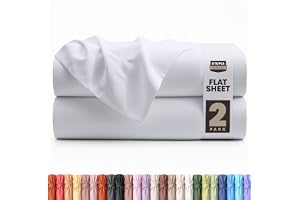 Utopia Bedding - Set med 2 Platt Lakan (utan resår) - 167 x 243 cm - OEKO-TEX-certifierad - Mjuk borstad polyester - Mikrofib
